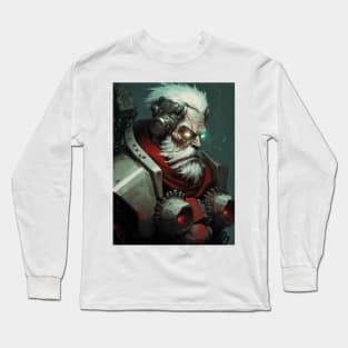 Cyborg Santa Clause Long Sleeve T-Shirt